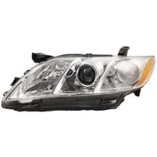 Фара Toyota CAMRY 06-11 (XV40) левая, мех. (06-10 USA) Хром. Рассеиватель. DEPO