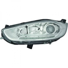 Фара Ford FIESTA 13-17 EUR левая ЭЛ. ХРОМ H7,H1,PY21W LED; +КОРРЕКТОР.