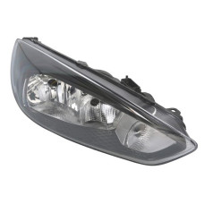 Фара Ford FOCUS 15-18 левая ЭЛ. ЧЕРН. (БЕЛАЯ ВСТАВКА) H7,H1,PY21W,LED; +КОРРЕКТОР.
