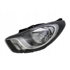 Фара Hyundai i10 10-14 левая ЭЛ. H4/PY21W/W5W ЧЕРН.; +КОРРЕКТОР. 