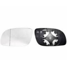 Вкладыш зеркала Yaris 1999-2006 левый без обогрева. круглое крепление 