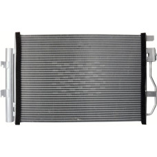 Радиатор кондиционера Aveo 12+ SDN/HB (T300) (1.4-1.6) с осушителем. Glyser 