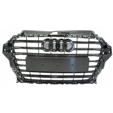 Решетка радиатора черная с хром. Рамкой SDN/HB AUDI A3 12-16