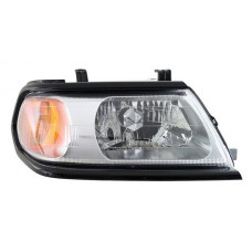 Фара Mitsubishi LANCER PAJERO SPORT I 00-08 левая, +ГАБАРИТ (EUR) МЕХ/ЭЛ. (отражатель серый, рант хром). DEPO 
