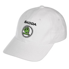Бейсболка Skoda белая Бейсболка Skoda белая