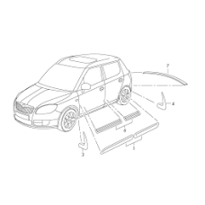 Молдинги двери Fabia new