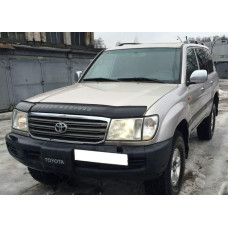Дефлектор капота (мухобойка) на Тойота Ленд Крузер L\C-100 (на крепежах) VIP Tuning. 