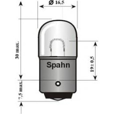 Лампа R5W-12V5W габарит зад. Felicia/Octavia дорестайл.