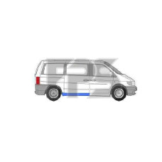 Порог правый под раздвижную дверь Mercedes Vito 96-03,(Klokkerholm) 