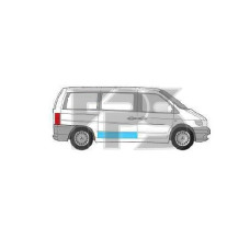 Ремчасть сдвижной двери Mercedes Vito (96-04) ступень правая