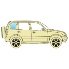 Стекло боковое Mitsubishi Pajero Sport I 1997-2008 заднее правое кузовное. Стекло боковое Mitsubishi Pajero Sport I 1997-2008 заднее правое кузовное.