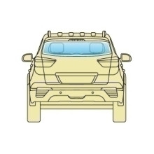  Стекло заднее Honda CRV 2002-2006 Xinyi открывающееся 6 отверстий.