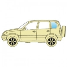 Стекло боковое Subaru Forester 2008-2012 заднее левое кузовное.