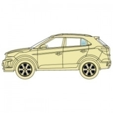 Стекло боковое Subaru Forester 2003-2008 заднее левое кузовное.