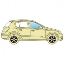 Боковое стекло Honda FRV 2004-2009 переднее правое.