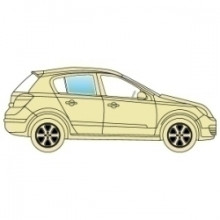 Боковое стекло Infiniti M35 / M45/ M56 2011+ / Q70 2013- заднее правое ТРИПЛЕКС.