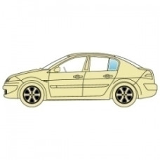 Стекло боковое Renault Megane 1995-2002 Кроме Scenic заднее левое кузовное.