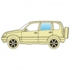 Стекло боковое Toyota Land Cruiser 1998-2008 J10 заднее левое.