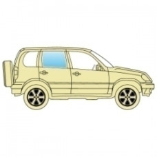 Стекло боковое Toyota Land Cruiser 1998-2008 J10 заднее правое.