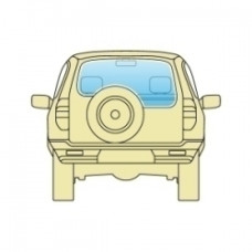 Стекло заднее Toyota Land Cruiser 1998-2008 J10.